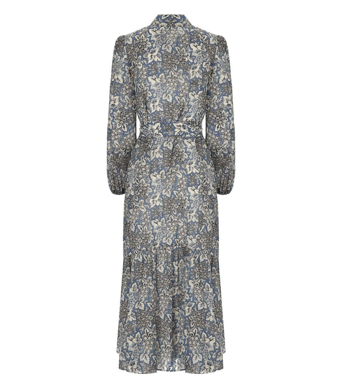 ABITO CHEMISIER OBOLI A FIORI BLU MAX MARA WEEKEND
