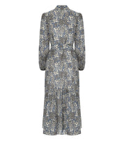 ABITO CHEMISIER OBOLI A FIORI BLU MAX MARA WEEKEND