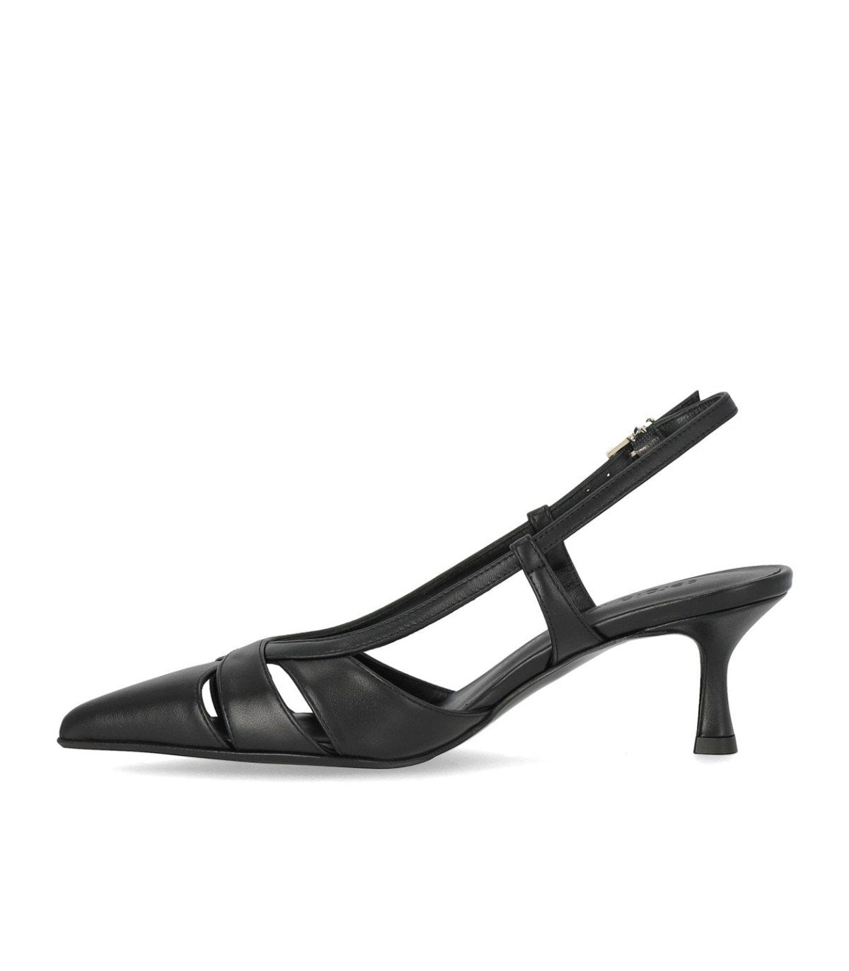 SERGIO LEVANTESI EDDA BLACK SLINGBACK PUMPS