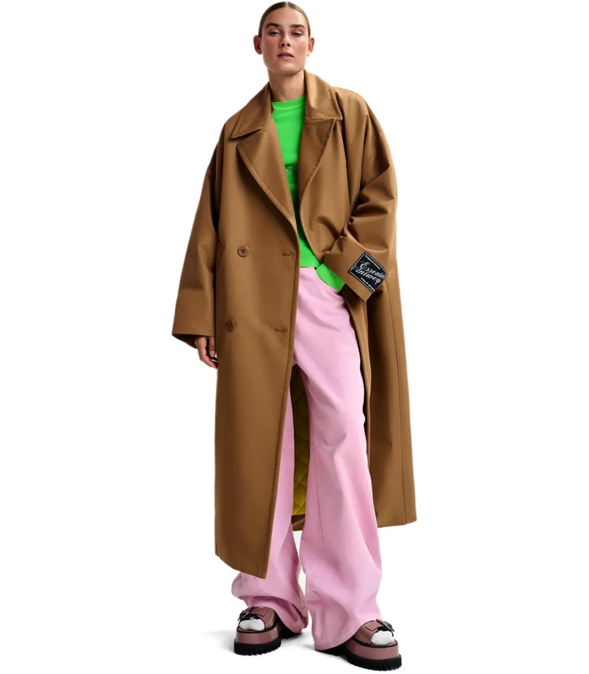 ESSENTIEL ANTWERP JOSJE BROWN TRENCH COAT