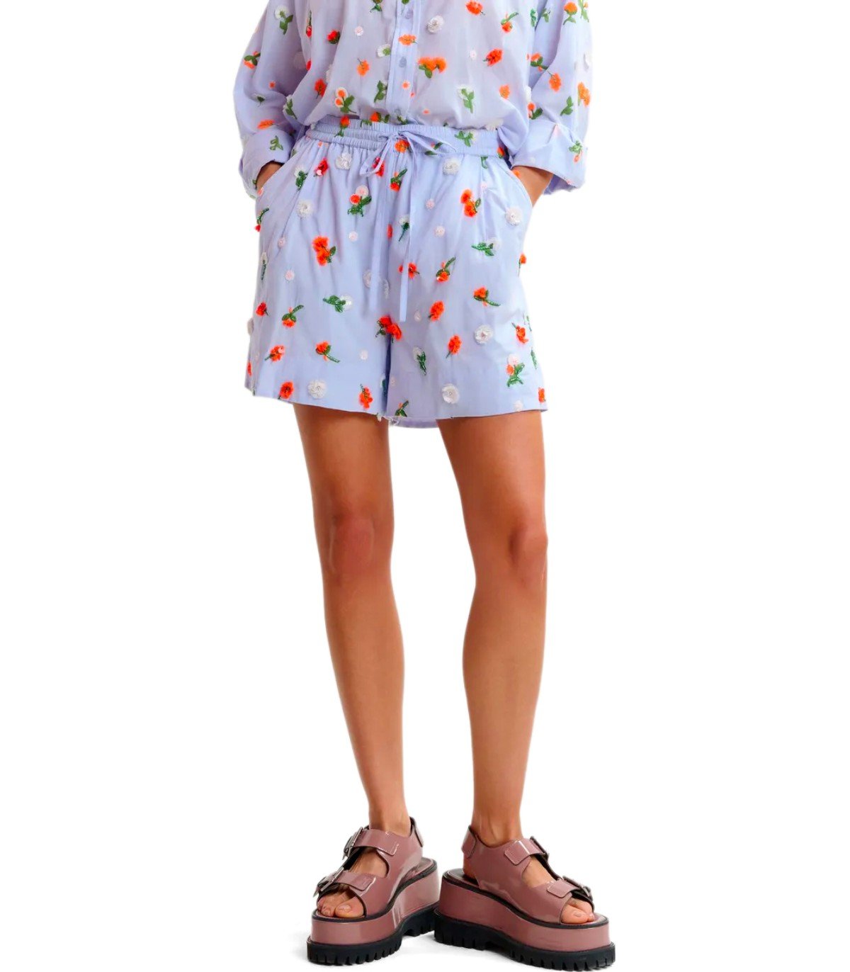 SHORTS JELENA BLEU CLAIR ESSENTIEL ANTWERP