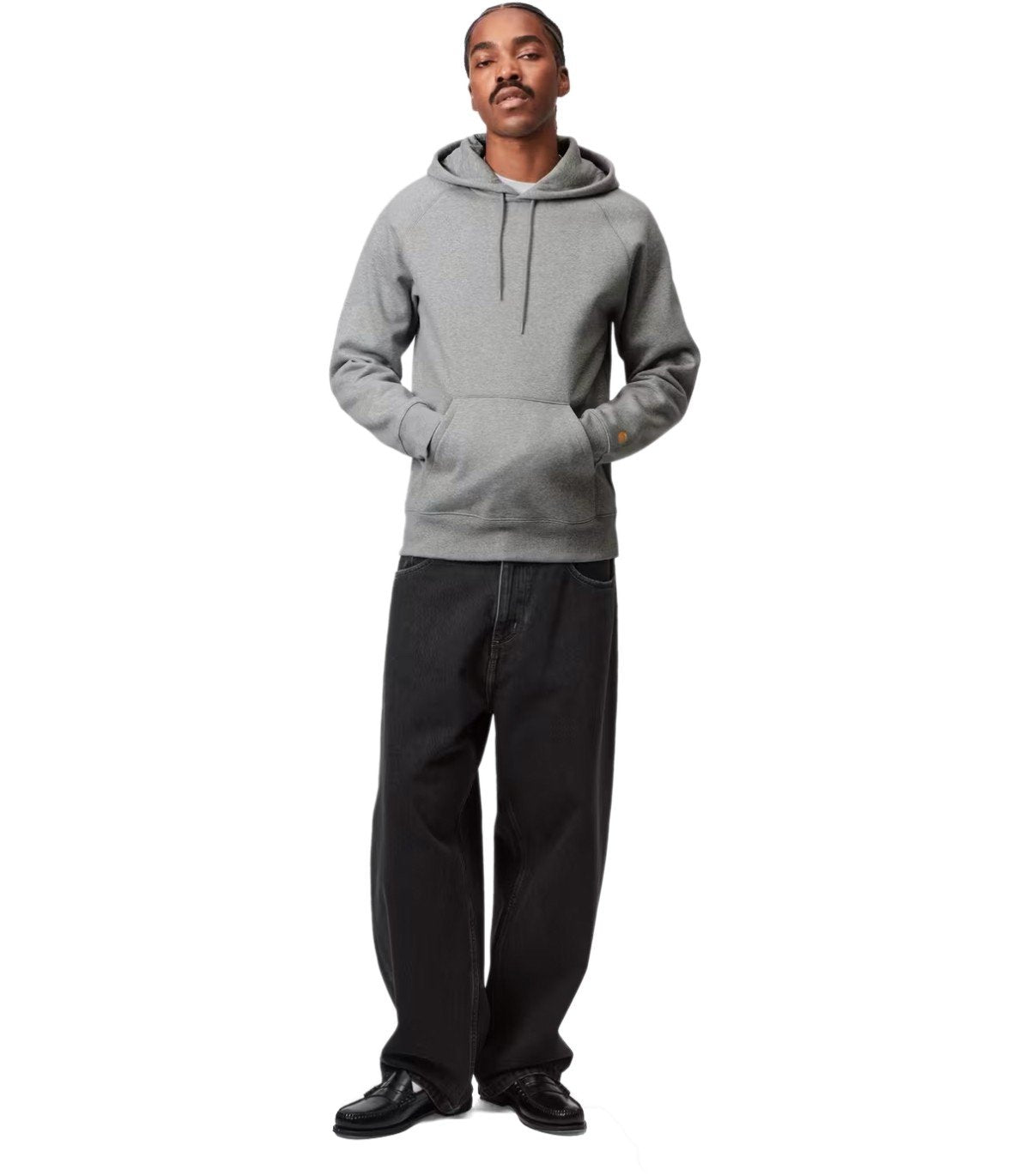 CARHARTT WIP CHASE GREY HOODIE