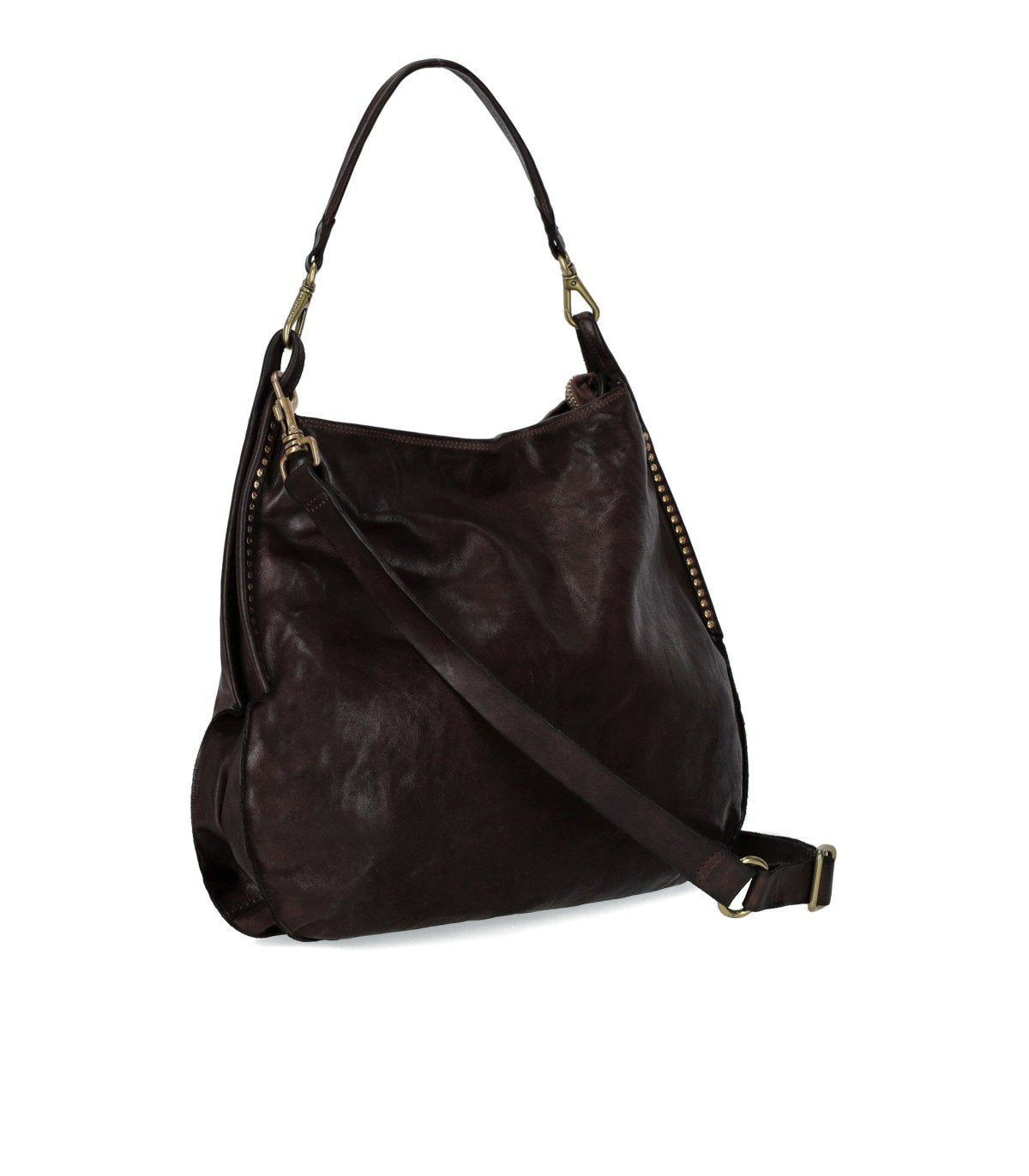 CAMPOMAGGI LUANA DARK BROWN SHOULDER BAG