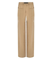 WHITE SAND SHIRLEY BEIGE WIDE LEG PANTS