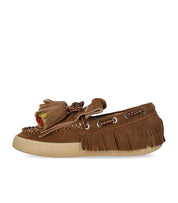 ELENA IACHI BROWN LOAFER WITH TASSELS