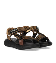 ELENA IACHI BROWN ZEBRA SANDAL