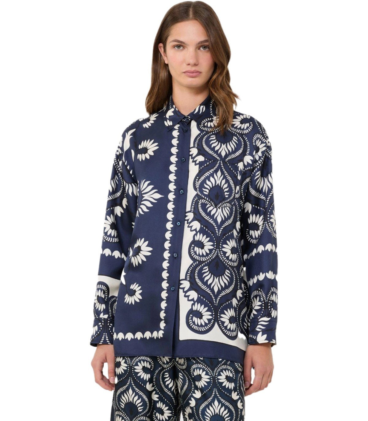 MAX MARA WEEKEND LASTRA BLAUES HEMD