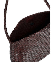 DRAGON DIFFUSION SANTA MARIA MINI BURGUNDY SHOULDER BAG