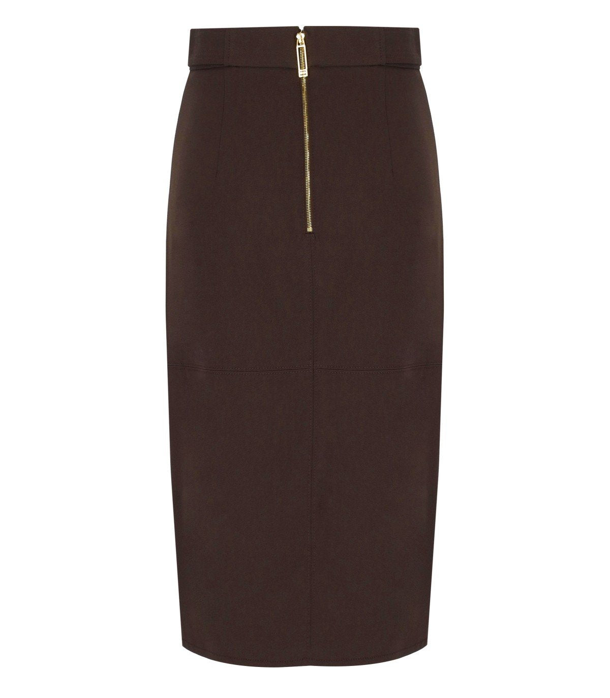 ELISABETTA FRANCHI BRAUNER MIDI-ROCK