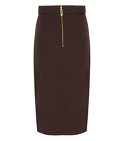 ELISABETTA FRANCHI BRAUNER MIDI-ROCK