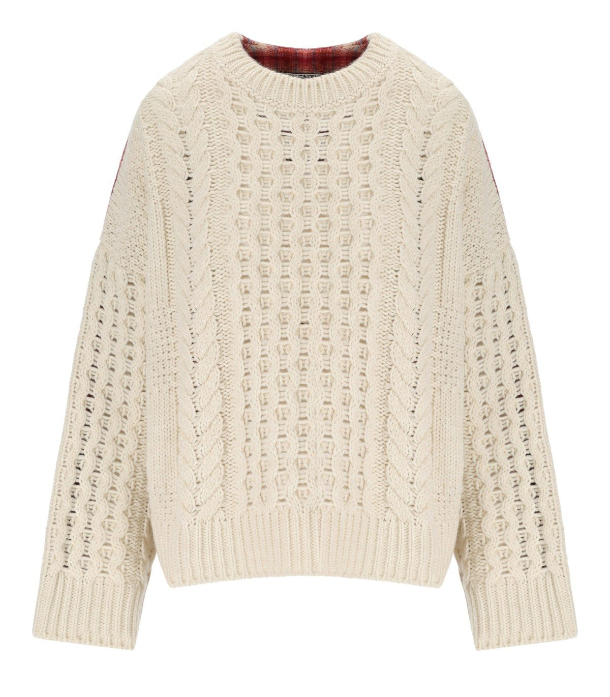 MAGLIONE GIROCOLLO IFACE BIANCO ESSENTIEL ANTWERP