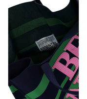 ESSENTIEL ANTWERP JOBBA BLUE AND GREEN SHOPPING BAG