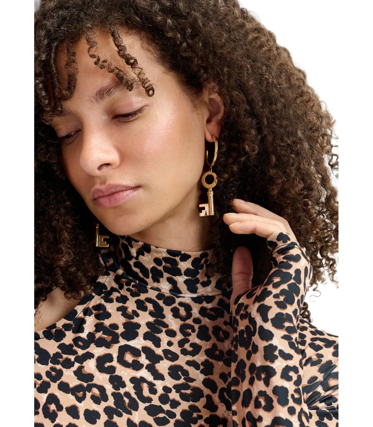 ESSENTIEL ANTWERP GENTRY GOLD EARRINGS