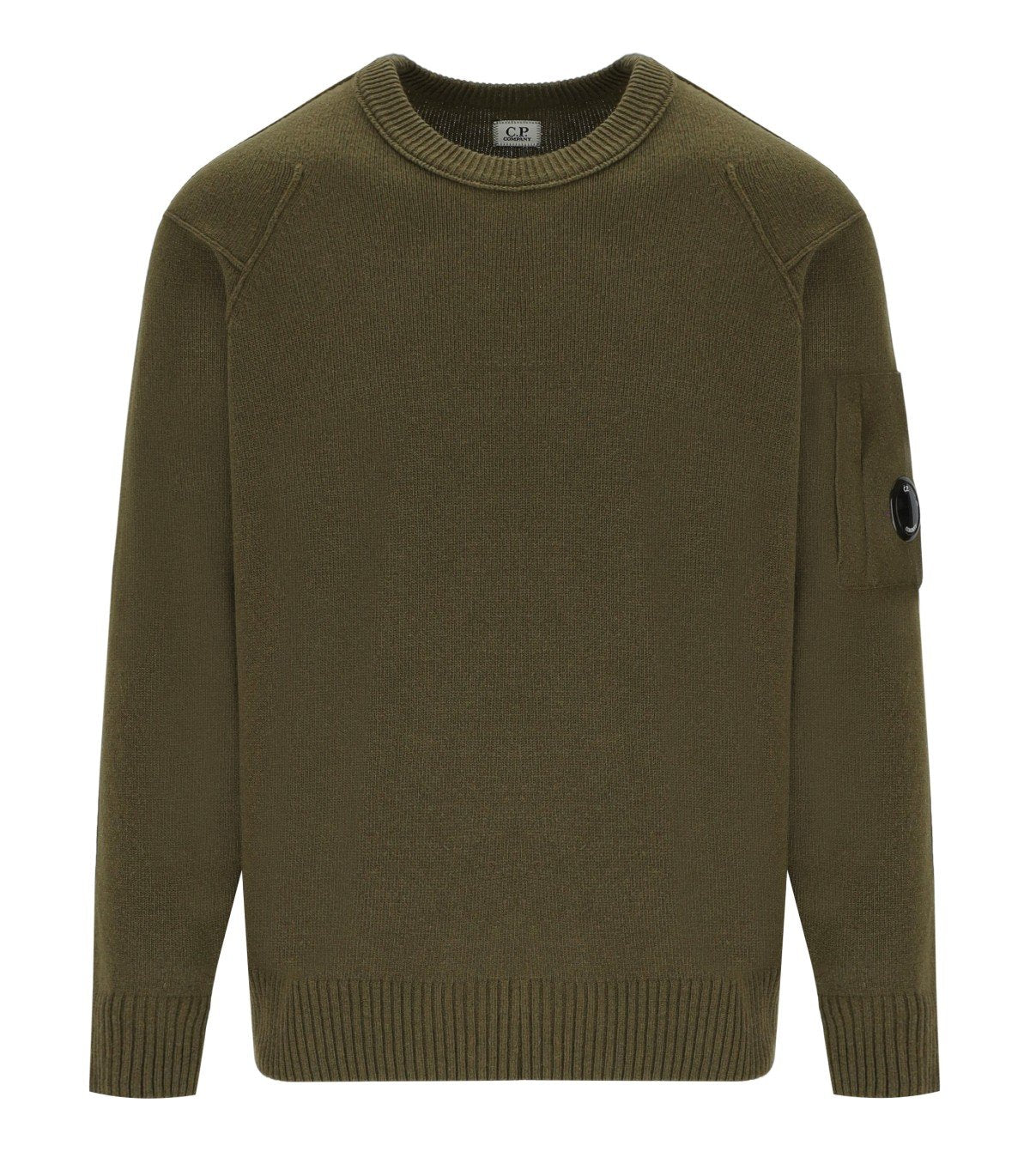 C.P. COMPANY GRS IVY GREEN CREWNECK JUMPER