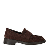 STRATEGIA BRAUNER LOAFER AUS WILDLEDER - 37