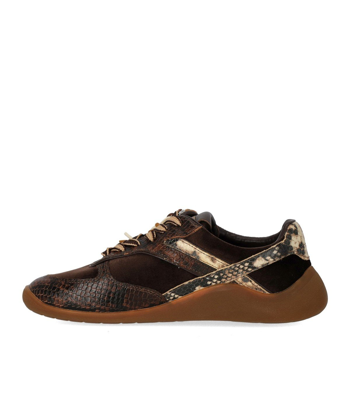 3P WAVE SAMT BRAUNER SNEAKER
