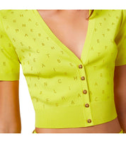 CARDIGAN CROP CON STRASS CEDRO ELISABETTA FRANCHI
