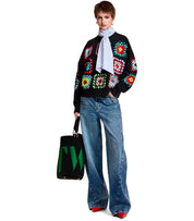 ESSENTIEL ANTWERP KARNAVAL SCHWARZES SWEATSHIRT