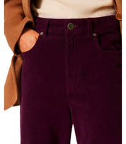 TWINSET CORDUROY PURPLE PANTS