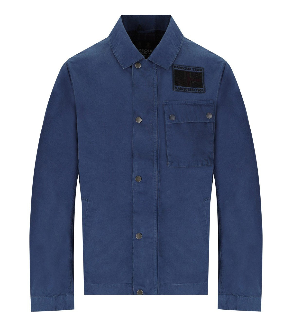 BARBOUR INTERNATIONAL WORKERS CASUAL KOBALTBLAUE JACKE