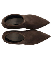 SERGIO LEVANTESI JANET DARK BROWN HEELED ANKLE BOOT