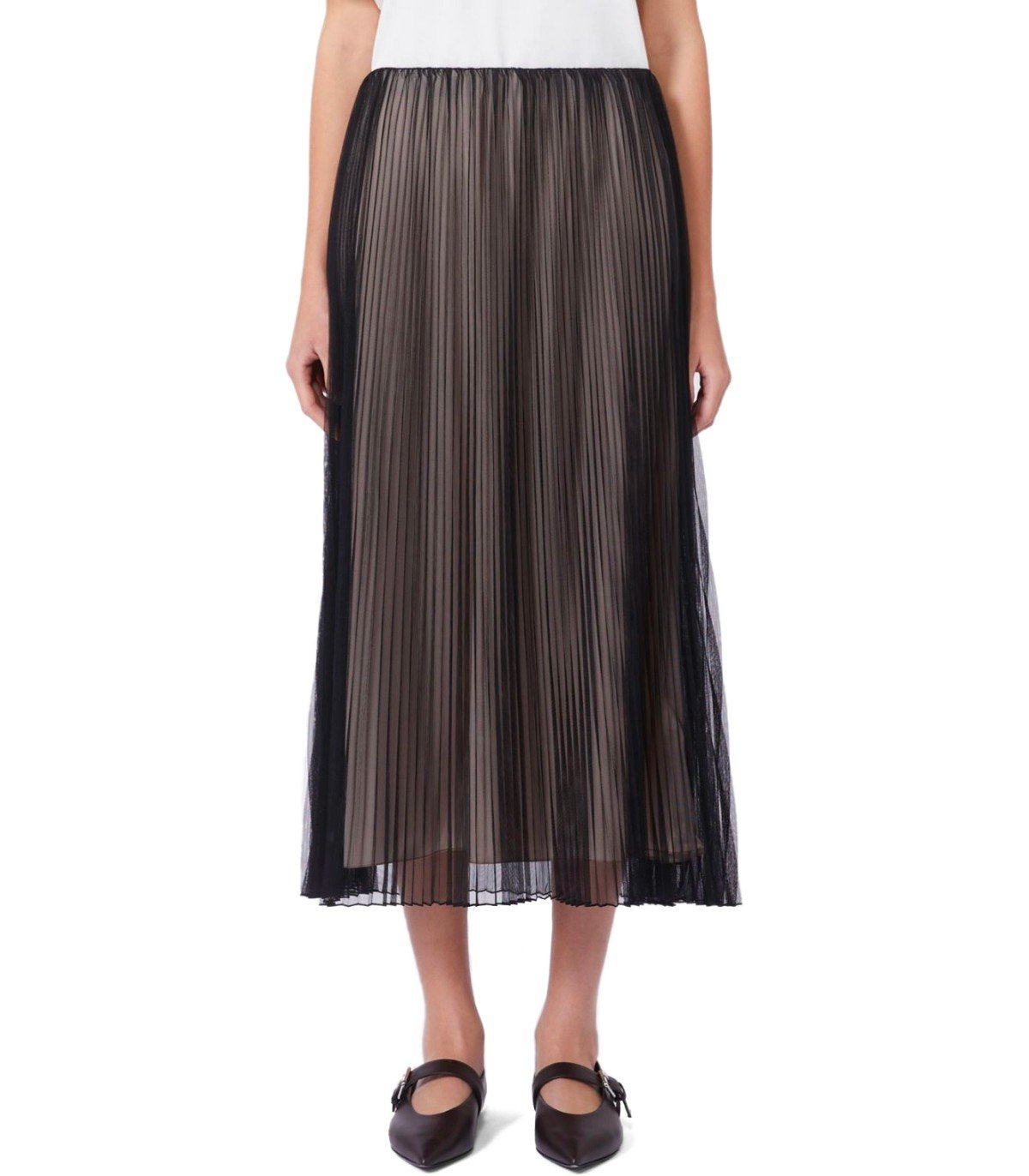 MAX MARA WEEKEND BABY BLACK MIDI SKIRT