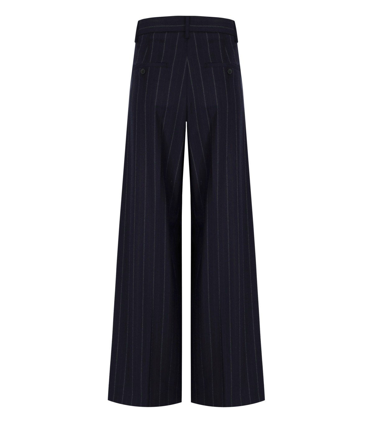 PANTALONE NEBBIE GESSATO BLU MAX MARA WEEKEND
