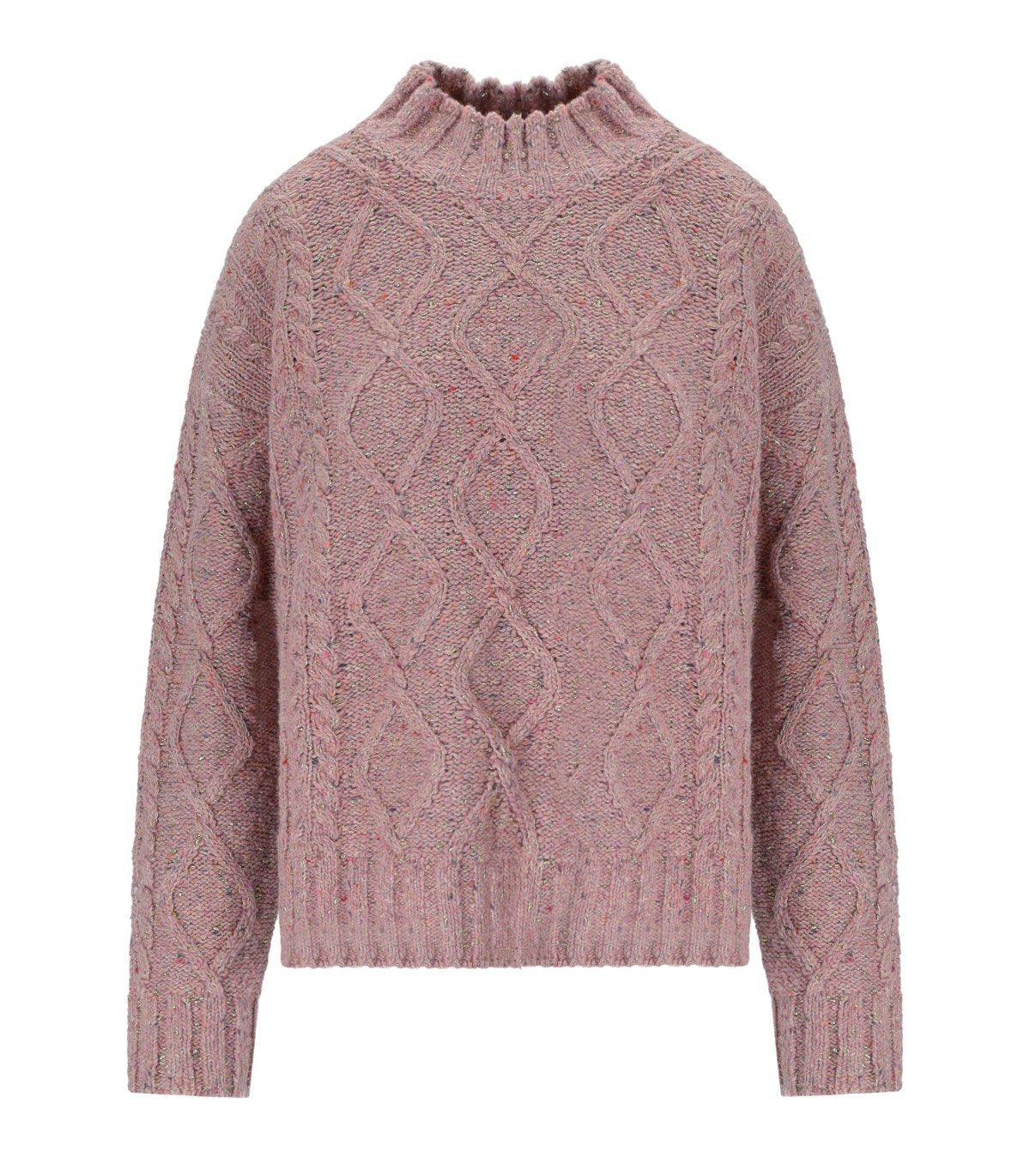 TWINSET PINK TURTLENECK SWEATER
