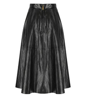 FALDA EFECTO CUERO NEGRA ELISABETTA FRANCHI