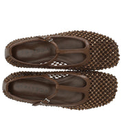 STRATEGIA JEWELS BRAUNE BALLERINAS