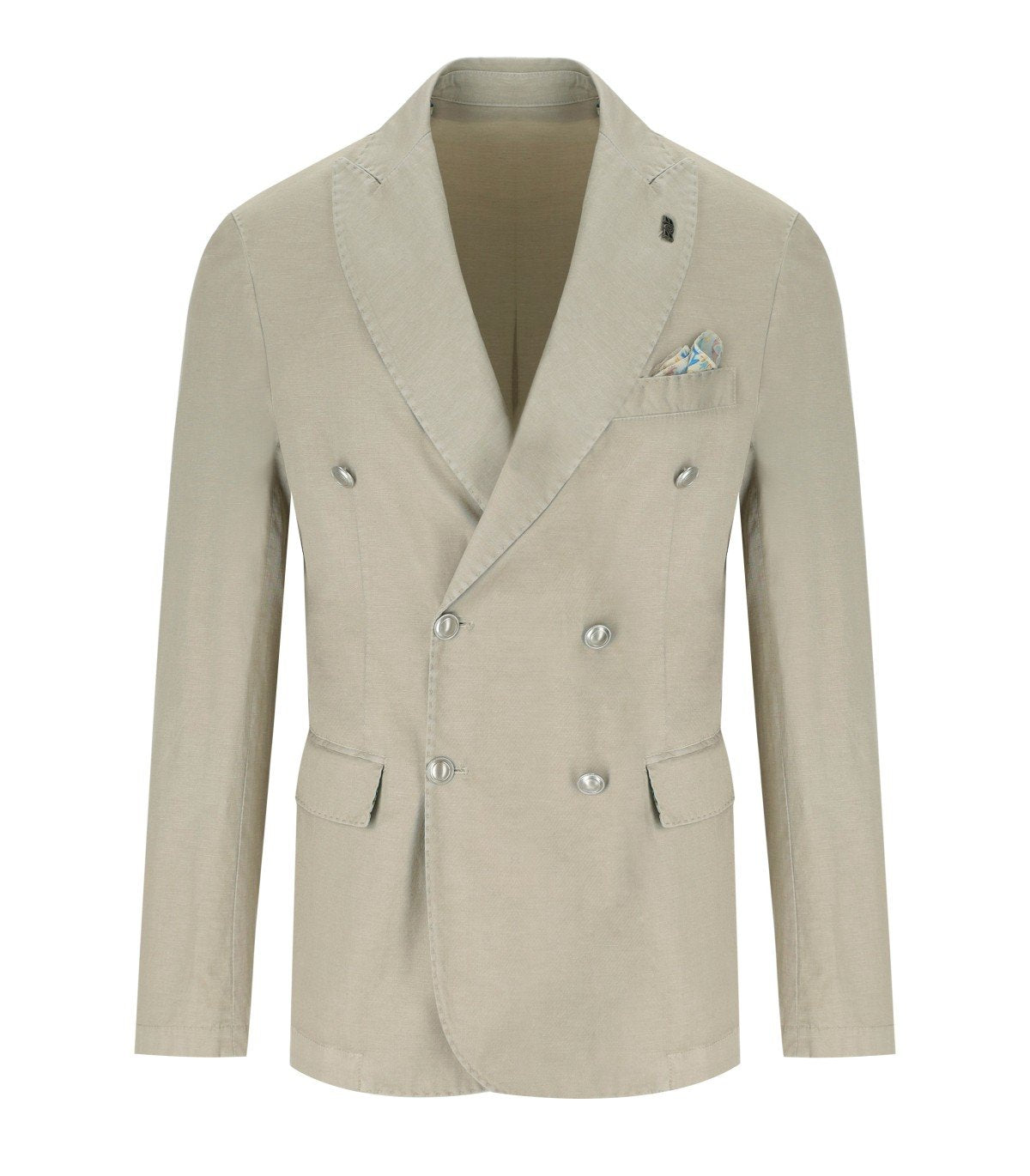 BOB JAMIE BEIGE DOUBLE-BREASTED JACKET