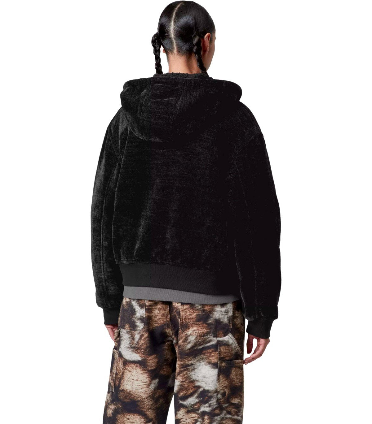 CARHARTT WIP W' OG ACTIVE BLACK REVERSIBLE HOODIE