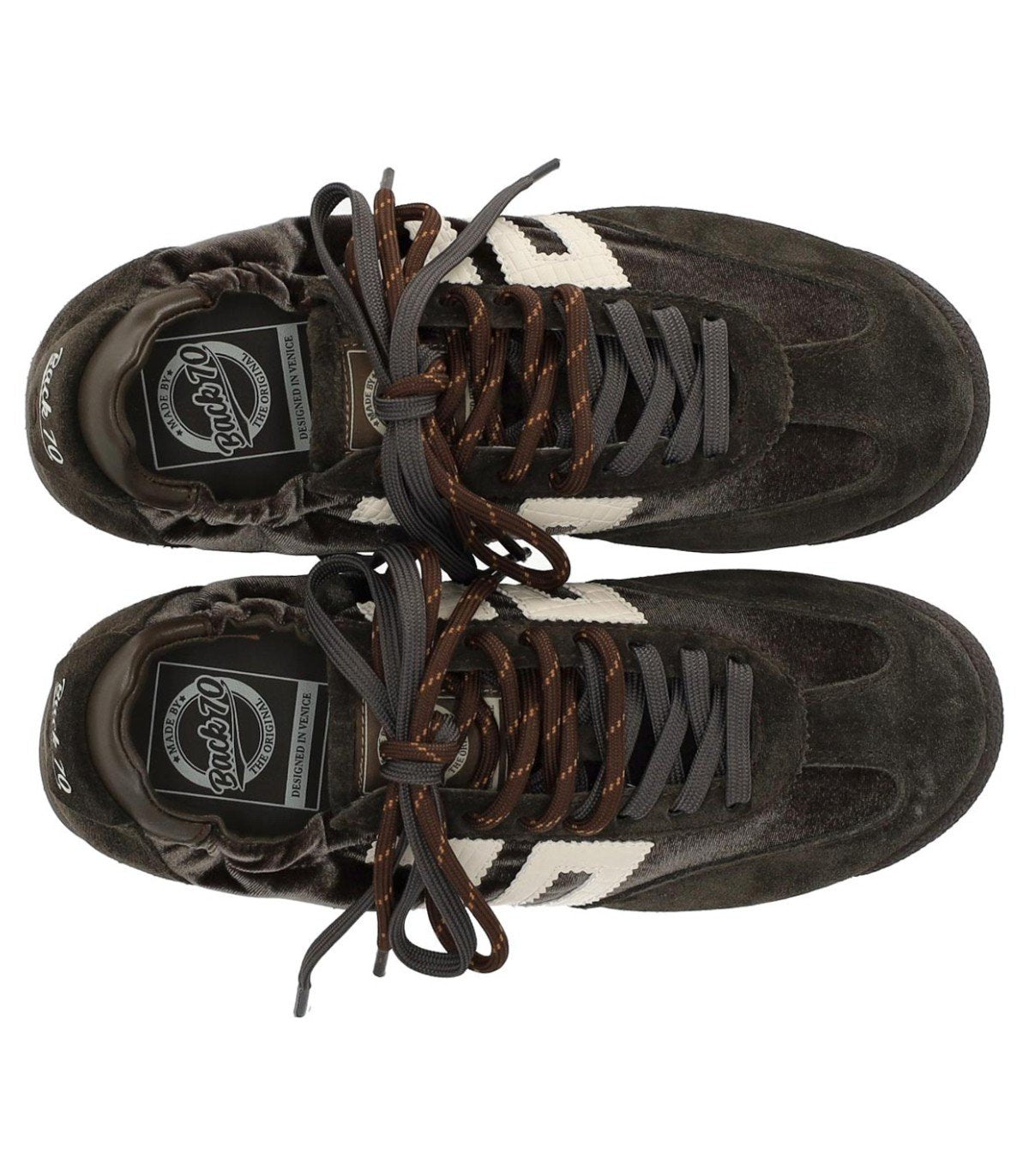 BACK70 ROCKET SAMT TAUPE SNEAKER