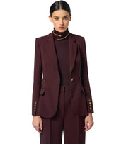 CHAQUETA DE BOTONADURA SENCILLA MERLOT ELISABETTA FRANCHI