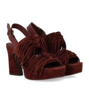 SANDALE À TALON OPRAH BORDEAUX ASH