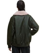 BARBOUR MAXINE WAX OLIVGRÜNE JACKE