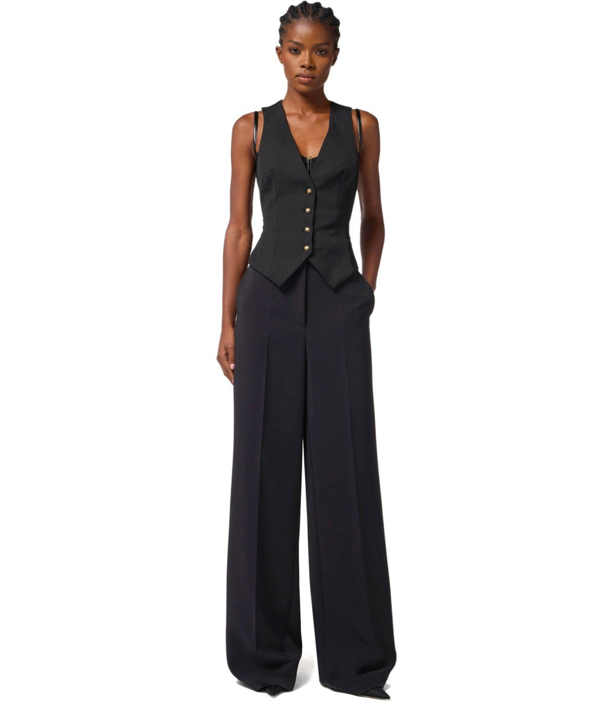 ELISABETTA FRANCHI BLACK VEST