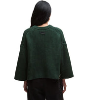 BARBOUR LILIAN GRÜNER RUNDHALSPULLOVER