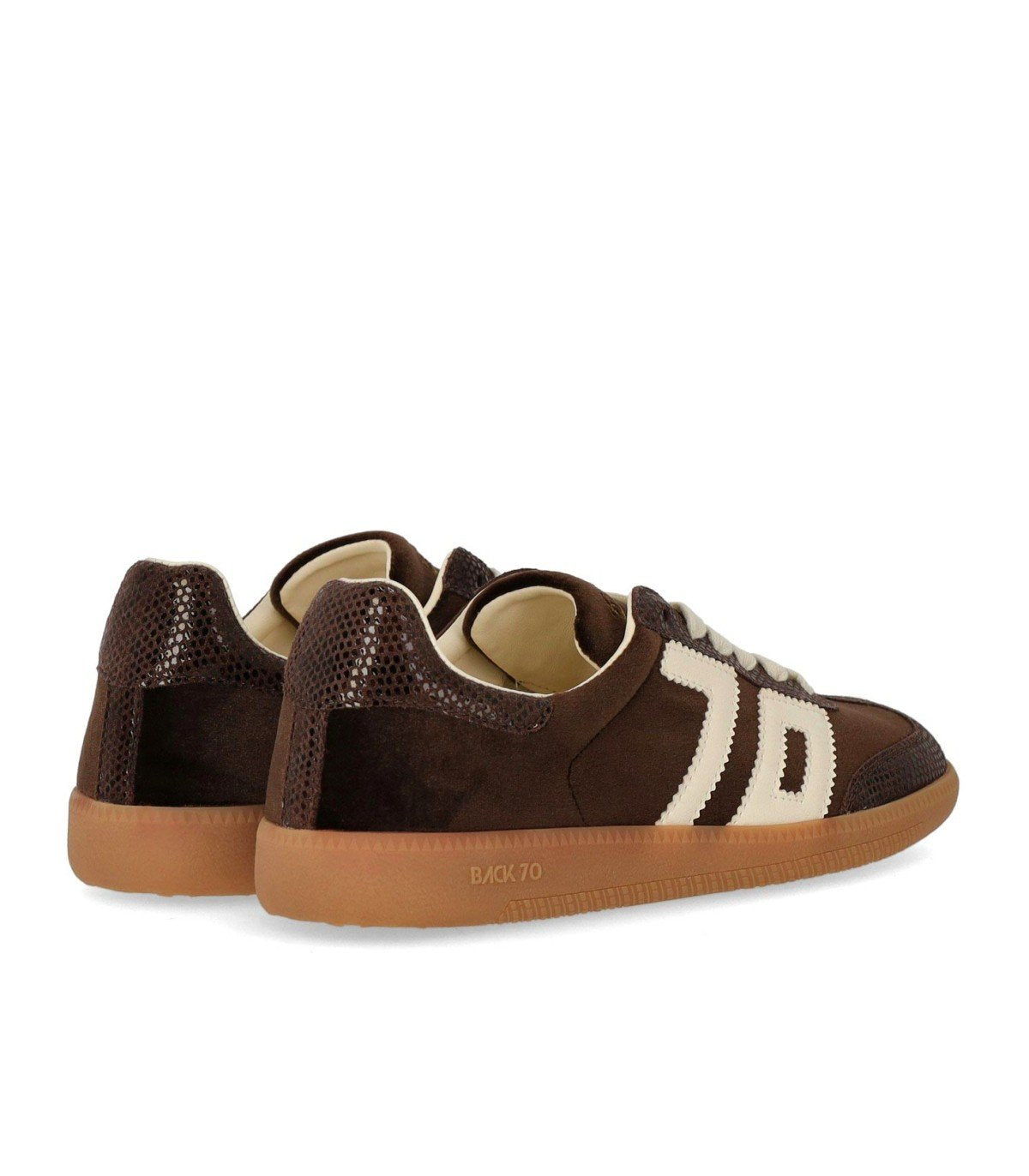 SNEAKER CLOUD VELOURS BRUN BACK70