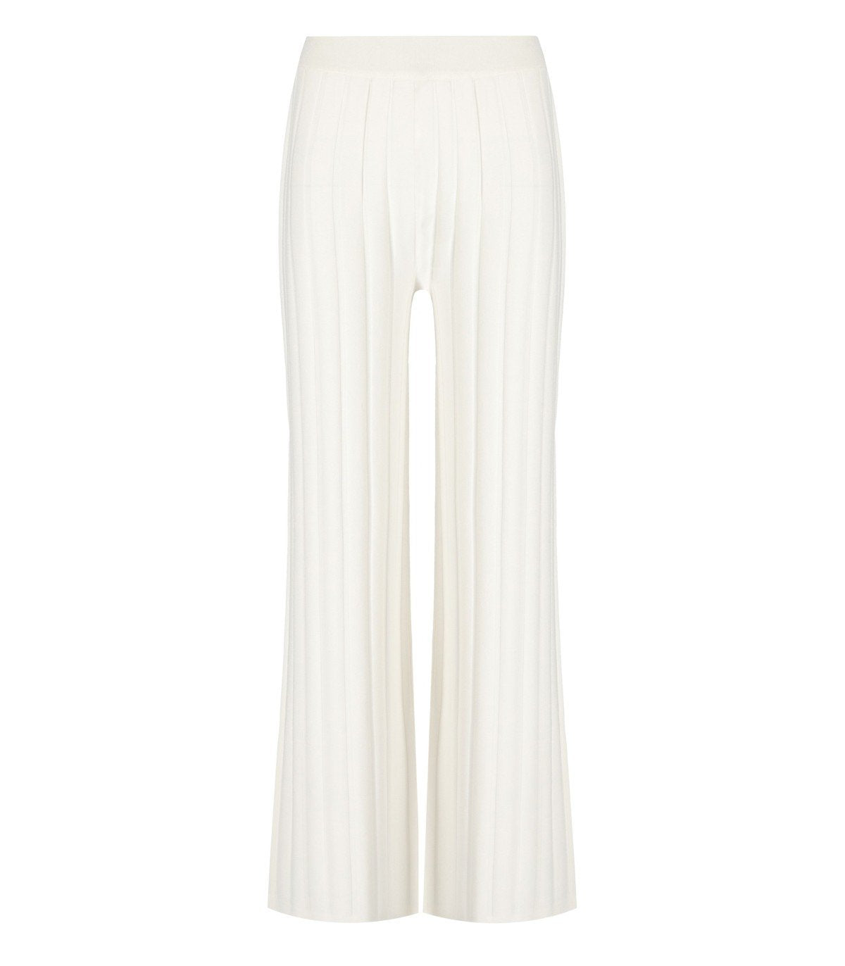 MM MAX MARA TEMA WHITE KNITTED PANTS