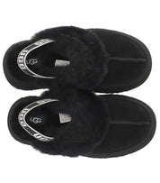 UGG FUNKETTE BLACK SLIPPER