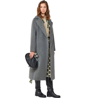 MAX MARA WEEKEND TEMPERA GAUER MANTEL MIT GÜRTEL