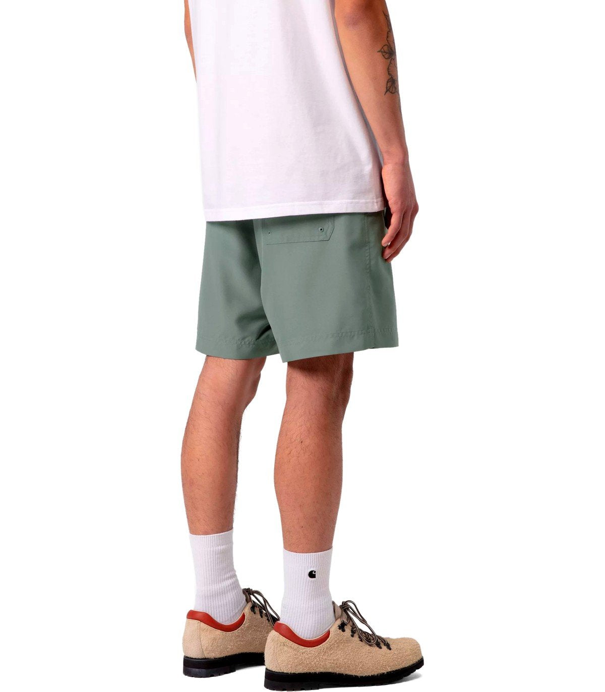 CARHARTT WIP CHASE GREEN SWIM TRUNKS
