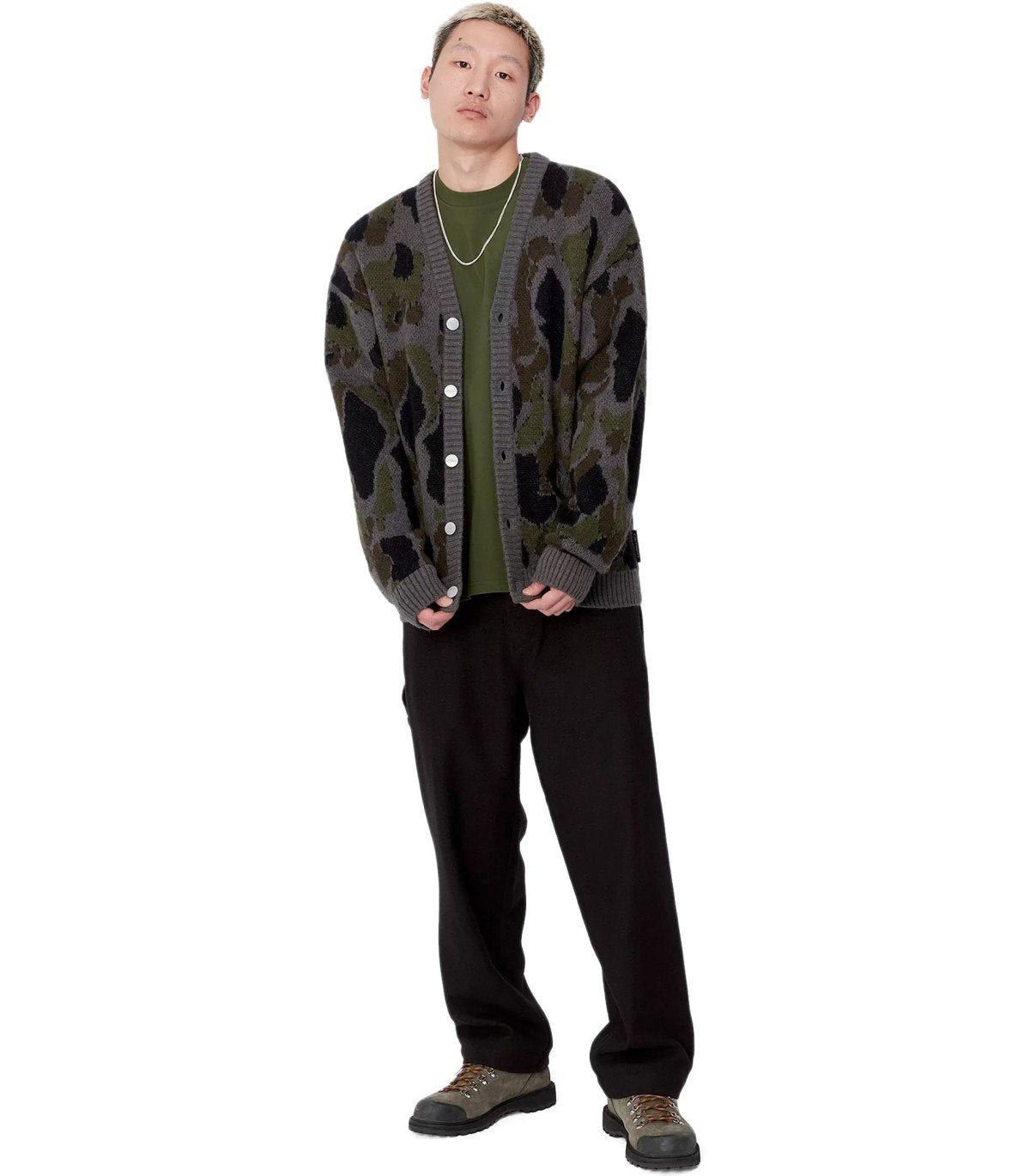 CARDIGAN CAMO DACK GRIS CARHARTT WIP