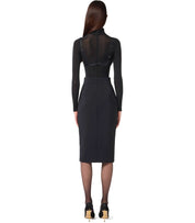 FALDA MIDI CON CREMALLERA NEGRA ELISABETTA FRANCHI