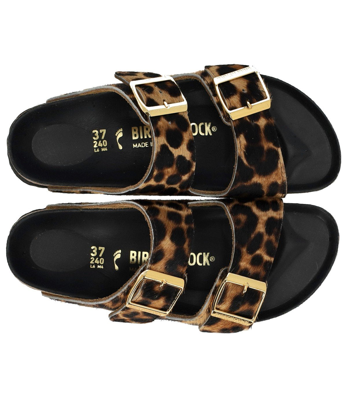 CIABATTA ARIZONA FUR HEX LEOPARDATE NATURAL BIRKENSTOCK