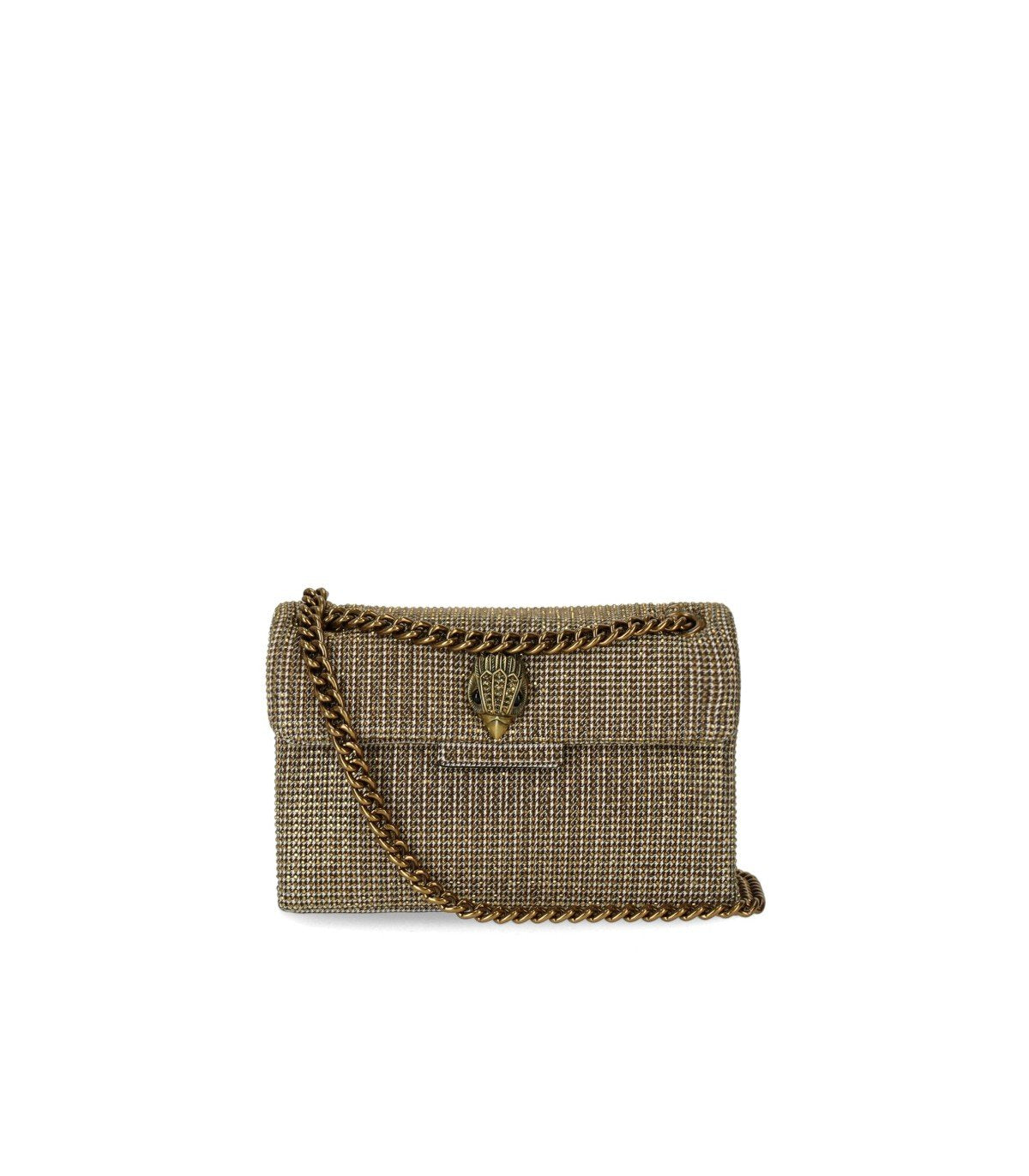 KURT GEIGER KENSINGTON MINI GOLD CROSSBODY BAG