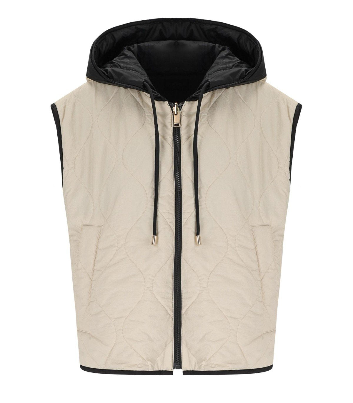 ÄRMELLOSE STEPPJACKE ACCENNI SCHWARZ MAX MARA WEEKEND