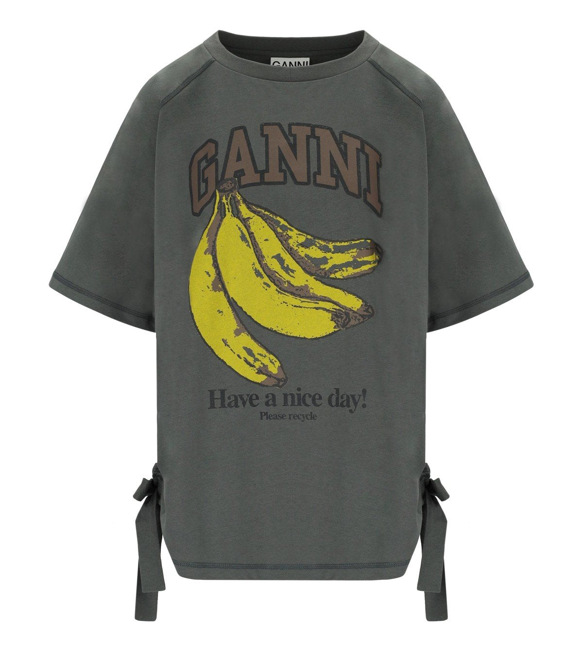 GANNI BANANA GREY T-SHIRT