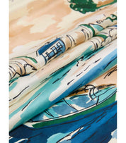 MAX MARA WEEKEND ONESTO BLUE FOULARD SCARF